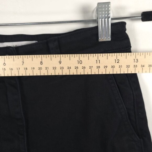 EVERLANE Wide Leg Crop Black Denim Pants Jeans Size 00 - Picture 10 of 16